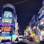 Seoul,south,korea 26,oct,2023:,nightview,of,hongdae,walking,street,in