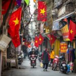 Hanoi,vietnam, ,jan,30,2023:,people,go,about,daily