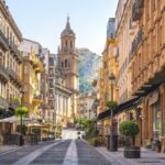 Bernabe,Soriano,Street,And,Jaen,Cathedral, ,Jaen,,Spain