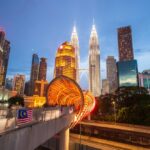 Cityscape,Of,Malaysia,,Background,City,,Skyscrapers,Such,As,The,Twin