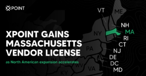 Xpoint granted a vendor license to launch in Massachusetts