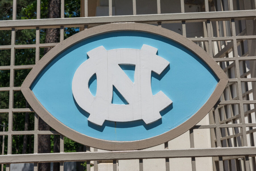 North,Carolina,,May,4th,2015:,A,Logo,Plate,Of,University