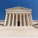 Supreme Court of the United States in Washington DC in a sunny day, USA